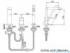 Kohlman Excelent 3-otworowa bateria wannowa z mieszaczem QB241H
